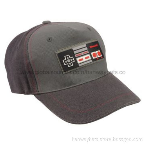Fashion 5-panel Canvas and Cotton Twill Custom Baseball Hat with High Frequency PatchNew